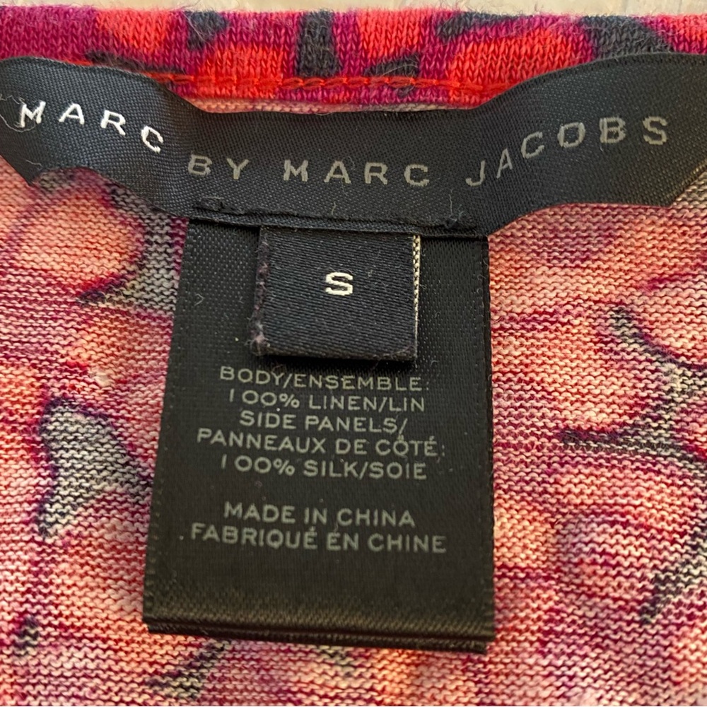 2/$15 MixMatch Marc by Marc Jacobs Pink Floral Silk Cotton Mix Top Size S - Picture 7 of 7
